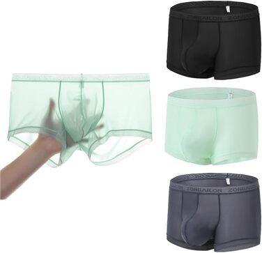 Шкарпетки чоловічі BIATWOWR прозорі сексуальні, з підсилювачем, для комфорту та привабливості (темно-сірий/чорний, L)