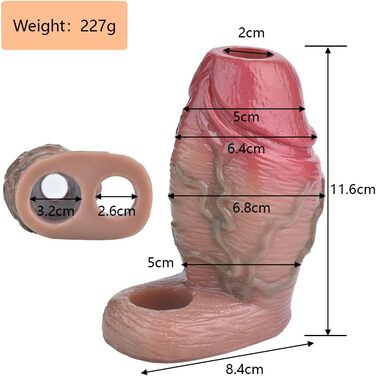 Силіконовий реалістичний презерватив-маска для пеніса, презерватив-маска для збільшення та подовження, секс-іграшки для чоловіків та жінок, шкірного кольору