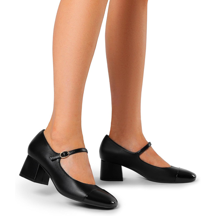 Жіночі туфлі-човники Dream Pairs з закритим носком, чорні, розмір 43 EU