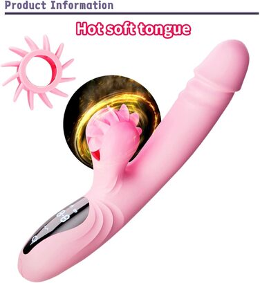 Вібратор для жінок з 9 функціями, підігрівом та телескопічним дизайном. Масажний дildo з силікону - іграшка для дорослих, зелений