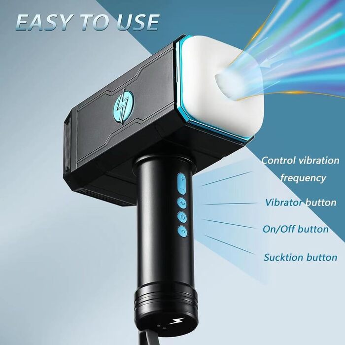 Електричний секс-іграшка YcsLust для дорослих з 7 режимами вібрації та 5 режимами насосу, водонепроникний, портативний