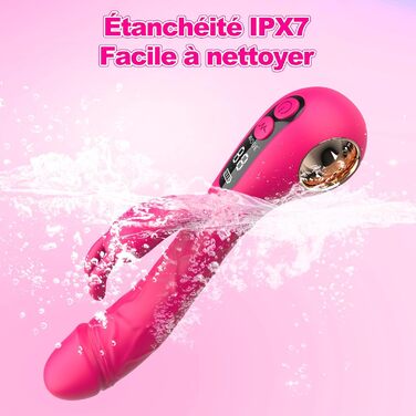 Вібратор для жінок та пар - 9 режимів вібрації, стимуляція клітора та G-точки, анальний вібратор, секс-іграшки