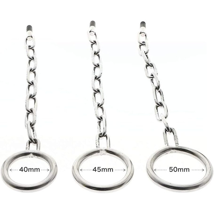 Анальний плагін YCGLX з кільцем для пеніса, анальні кулі, розширювач ануса, мастурбатор для чоловіків та жінок (40 мм, 50 мм)