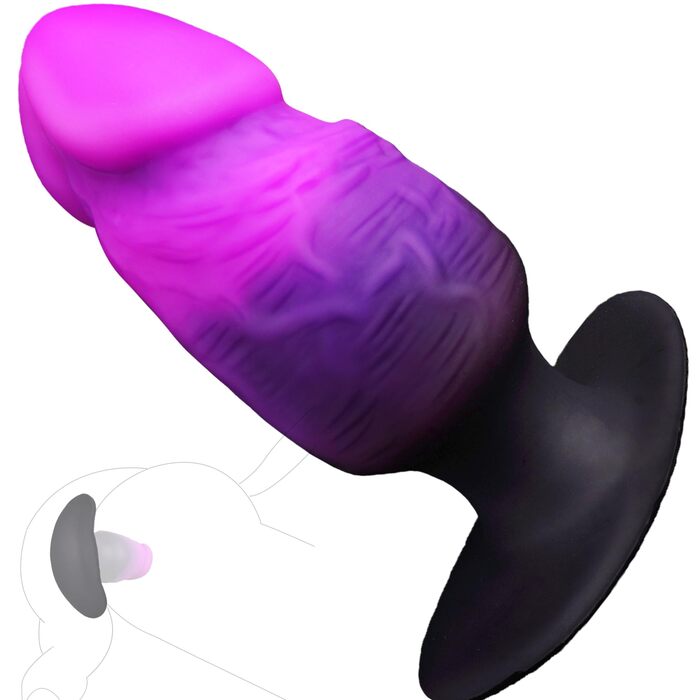 Анальний плагін для чоловіків та жінок XXL, силіконовий, для початківців – реалістичний, портативний, товстий, великий анальний ділдо для ігор (M)