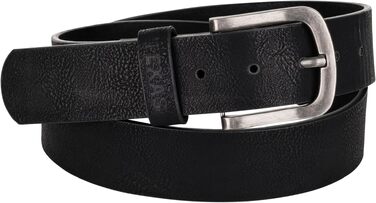 Чоловічі стрейч-джинси Wrangler Texas Regular Fit Authentic Straight, чорні (Black Overdye), з ременем, розмір 34W/32L