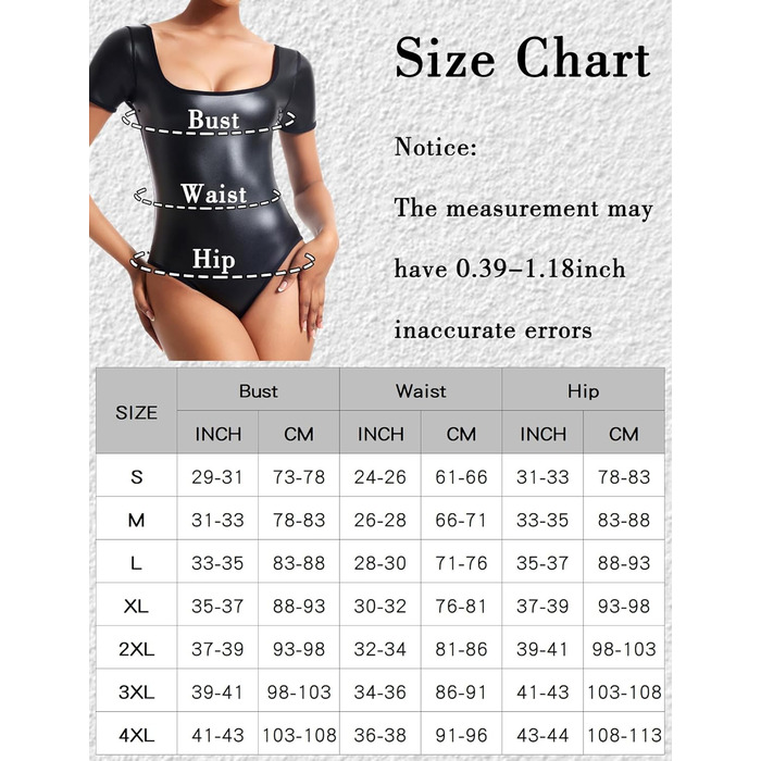 Комбінезон-боді з PU шкіри FEOYA для жінок, облягаючий, мокрий ефект, клубний стиль, 4XL