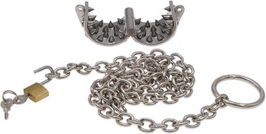 Сталевий пеніс-кільце з шипами PQKuss для розширення яєчок, SM-іграшка, 425г