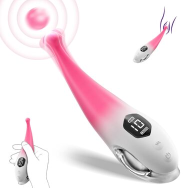 Вібратор для жінок Klitoris Vibrator: 10 режимів, сильний, тихий, стимулятор клітора та анальний дildo для пар. Інтимні іграшки для дорослих.