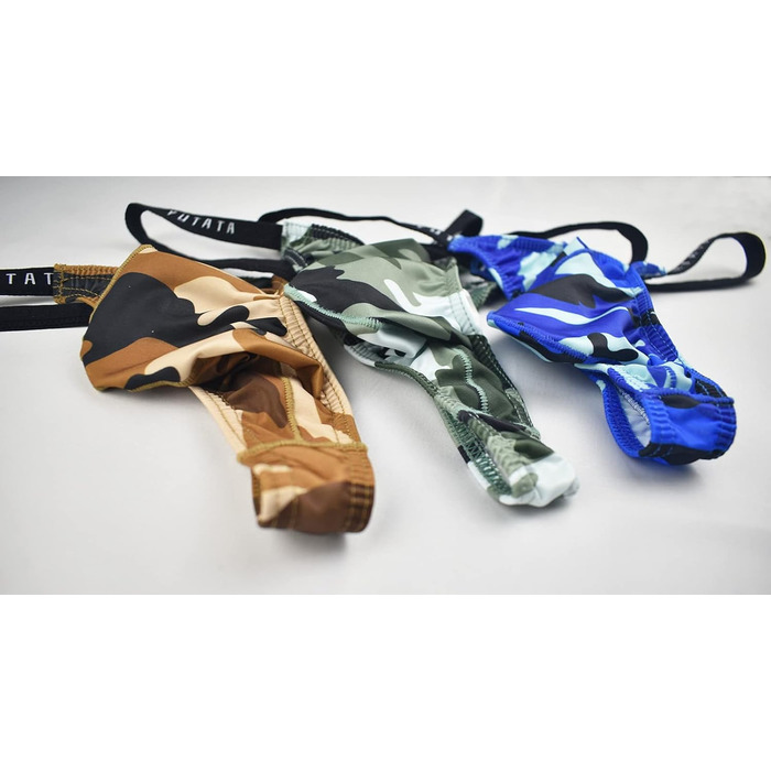 Танга чоловічі Faringoto камуфляжні, труси G-string, 4 кольори, розмір M