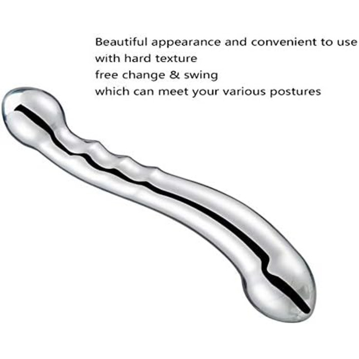 Анальний плаг Doppelkopf з металу, стимулятор G-точки, для чоловіків та жінок, 680г, 1 шт.