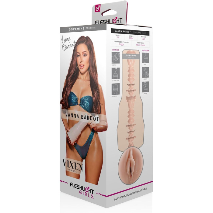 Fleshlight Tori Black Torrid - Реалістичний мастурбатор SuperSkin (Vanna Bardot Lady)