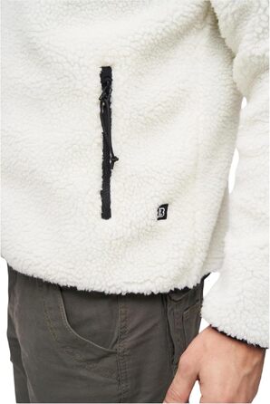 Чоловіча робоча куртка Brandit Teddyfleece Worker Jacket, біла, розмір XXL
