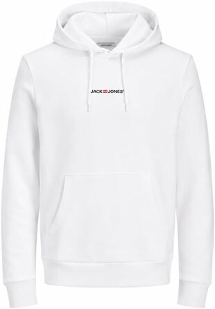 Набір чоловічих худі JACK & JONES (2 шт.) — бавовняний світшот із капюшоном, синій та білий, розмір M