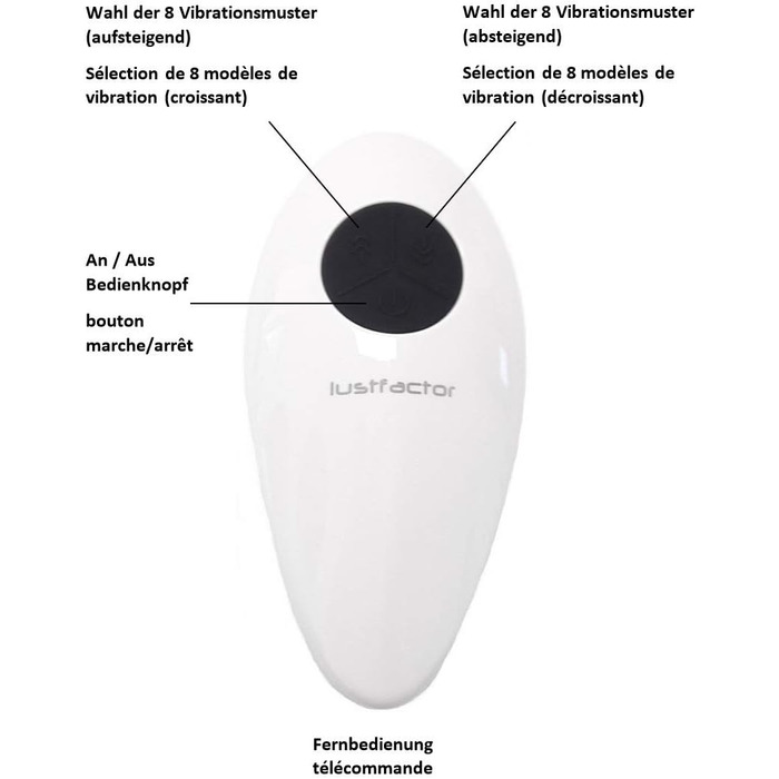 Вібратор-метелик Lustfactor Premium для жінок з силікону | Бездротовий пульт дистанційного керування | Для вагінальної та кліторальної стимуляції | Зарядний, USB | Інтимні іграшки для жінок | Віброей