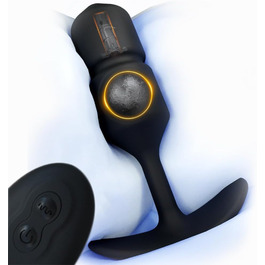 Вібратор для анального секса Seckoe з 10 режимами вібрації, пультом дистанційного керування, тихий (40dB), для чоловіків, жінок, пар