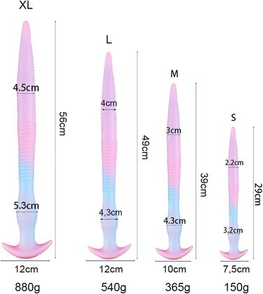 Анальний плагін NAIXBTY з рідкого силікону: гнучкий, для масажу простати, з довгим світінням