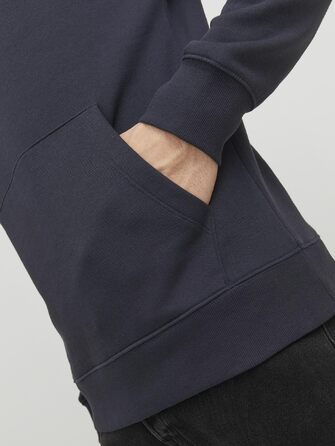 Чоловічий худі Jack & Jones JJESTAR Relaxed Fit, темно-синій, розмір XL