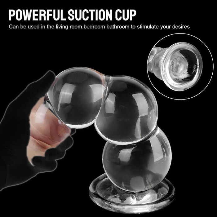 Анальний дилатёр Jixaxe: великий анальний плагін з присоскою для жінок та чоловіків