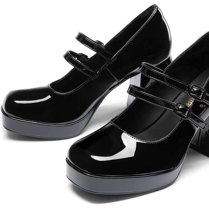 Жіночі закриті туфлі-човники Dream Pairs, чорні, розмір 36.5 EU