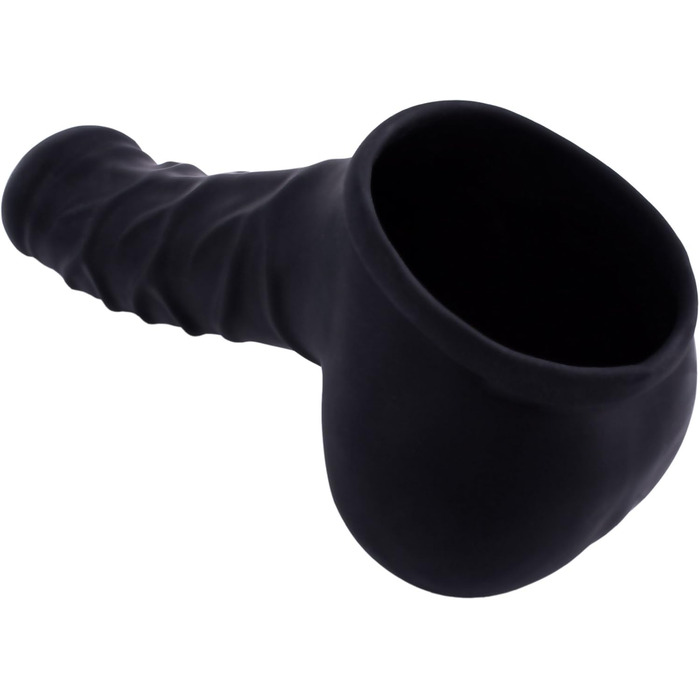 Чохол для пеніса з латексу Franz Schaft, 14 см, чорний - міцний, з мішком та вираженою головкою, виготовлено в Німеччині