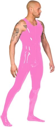 Костюм для чоловіків JQYTEN, фетиш-костюм з штучної шкіри, комбінезон, PVC, розмір S-7XL, чорний