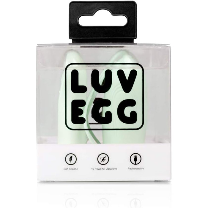 Вібраційний масажер LUV EGG з пультом дистанційного керування для чуттєвого почуття - Підходить для пар та новачків: 10 режимів, водонепроникний, перезаряджуваний, зелений