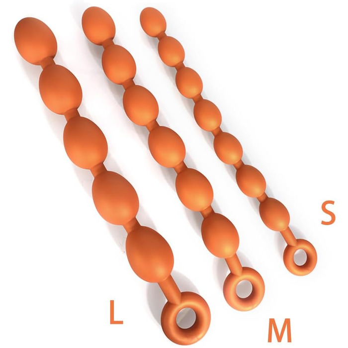 Анальні кулі Jixaxe з силікону: кулі-анальні плаґи для сексуальної стимуляції (5 кульок)