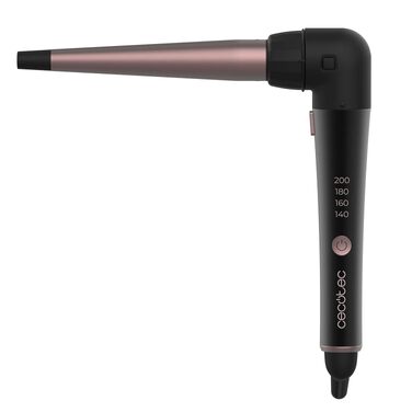 Керімічний конічний плой для волосся Cecotec Lockenstab SurfCare TwistConic (25-13 мм), 33 Вт — для створення природних хвиль та текстури