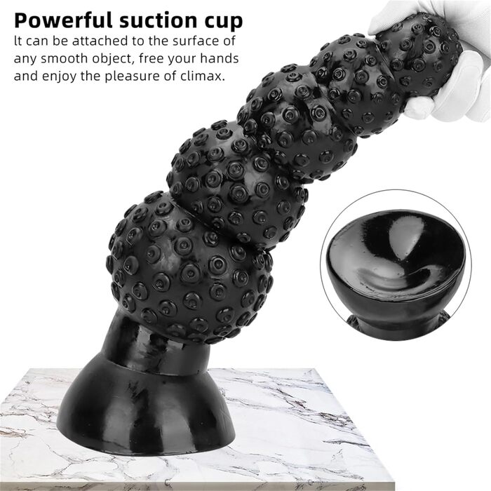Анальний плаг XXL з сильним присоском для жінок - BDSM іграшки для стимуляції G-точки та анусу