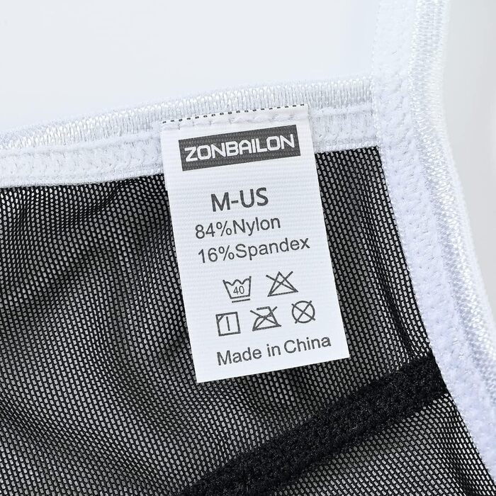 Чоловіча прозора трусика-стрінги BIATWOWR - чорний колір, розмір XL. Зручні, дихаючі, з м'якого матеріалу.