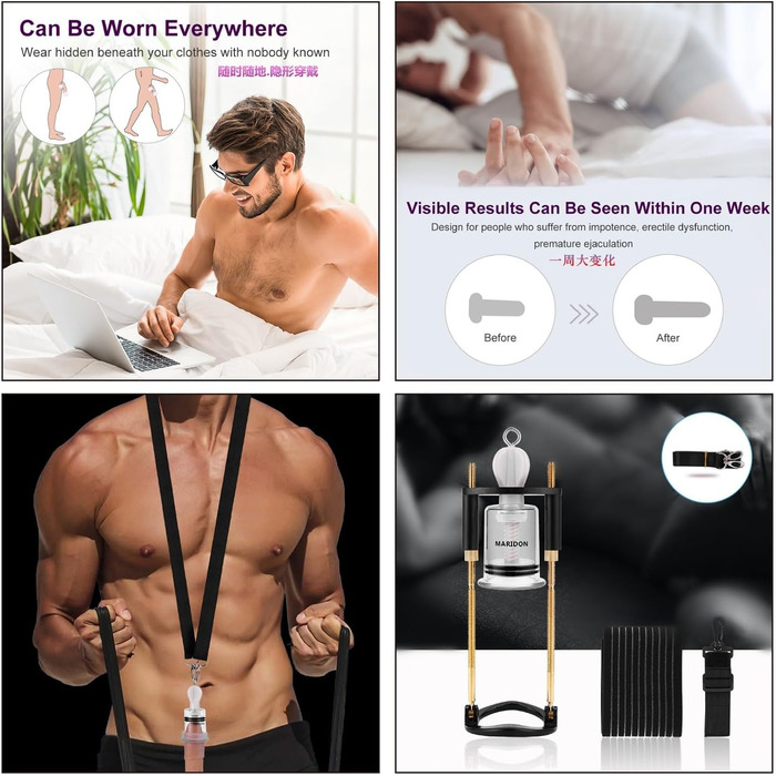 Набір для збільшення пеніса NAIXBTY: помпа, екстендер, тренажер для чоловіків