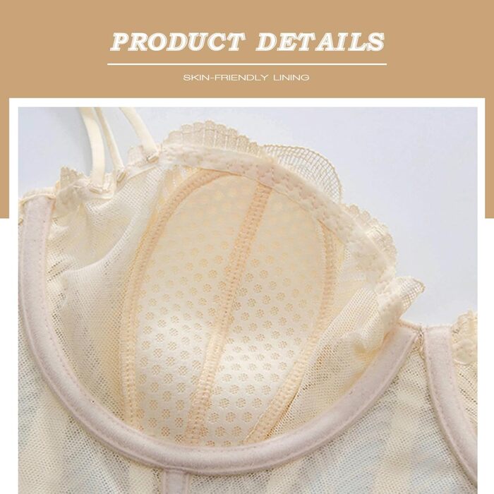 Чорний бюстгальтер Necalisi Dirndl BH з пуш-ап та мереживом, розмір 38/85C, для вечірніх та весільних суконь