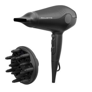 Фен для волосся Rowenta Silent 2100 CV6430F0 UltraSilence: 2100 Вт, іонізація, компактний, з дифузором