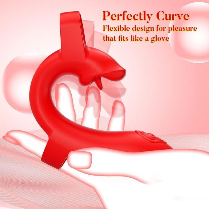 Вібратор для клітора з функцією язика – стимулятор, 10 режимів вібрації, водонепроникний та перезаряджуваний, міні вібратор з силікону для G-точки та сосків, еротична іграшка для жінок та пар