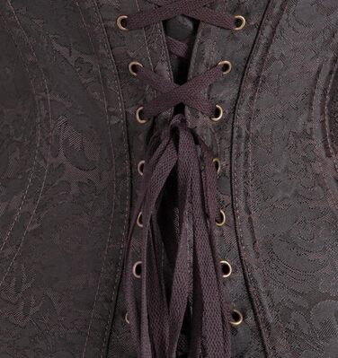 Корсет Steampunk KUOSE для жінок з великою грудьми, штучна шкіра, розміри S-6XL (M, Коричневий-11)