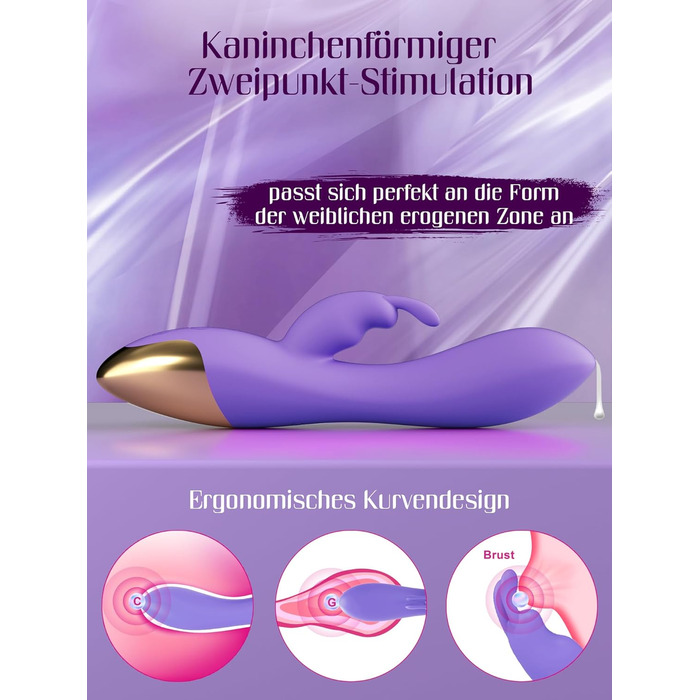 Вібратор для жінок: набір сексуальних іграшок з 10 режимами, G-spot, кліторальний дildo, кольори: чорний, фіолетовий