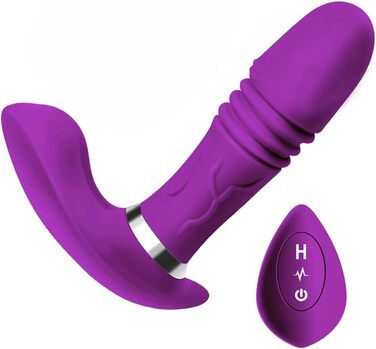 Вібратор-джі-поінт JFRong Butterfly з двома моторами, пультом ДУ та 3x7 режимами, для жінок та пар (фіолетовий)