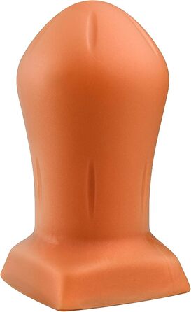 Анальні пробки з силікону - яйце, експандер, стимулятор простати, золотий колір