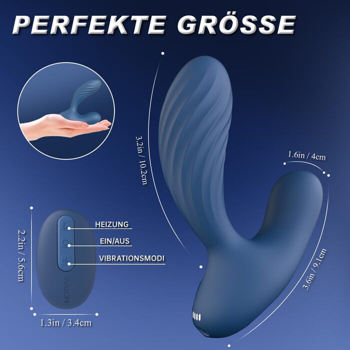 Анальний плагін SVAKOM VICK NEO 3 в 1 для чоловіків: 6 вібрацій, 5 інтенсивностей, нагрів до 38°C, стимуляція простати, керування через додаток