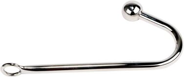 Анальний плаг-кулька 30 мм з металевим гачком для дорослих. Іграшки для БДСМ.