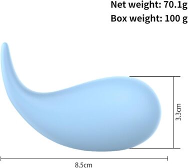 Вібратор з дистанційним керуванням та додатком, 10 режимів, для жінок, портативний, G-Spot, для пар (блакитний)
