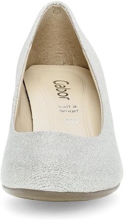 Жіночі туфлі-човники Gabor Fashion-41.400, сріблясті, розмір 39 EU