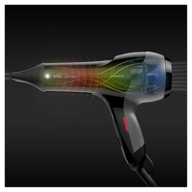 Професійний фен для волосся Braun Satin Hair 7 SensoDryer HD785 з термосенсором, IonTec та дифузором, чорний