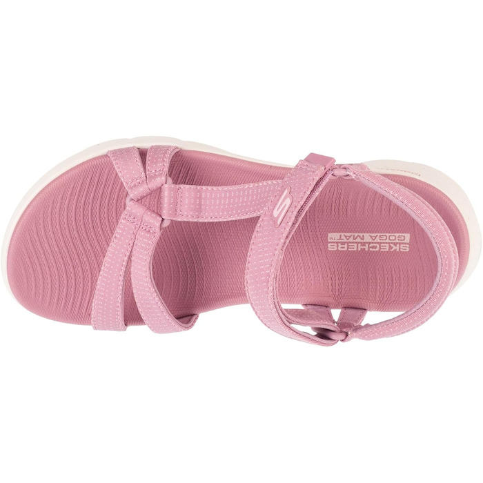 Жіночі сандалі Skechers Go Walk Flex, текстильні, колір mauve (бузковий), розмір 37 EU
