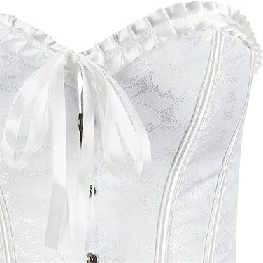 Корсет Grebrafan для жінок: білий, мереживний, сексуальний, класичний (28-30)