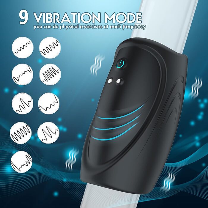 Електричний мастурбатор TDLPlus APP Penistrainer: 2-в-1 тренажер для чоловіків з 9 режимами вібрації та стимуляцією головки