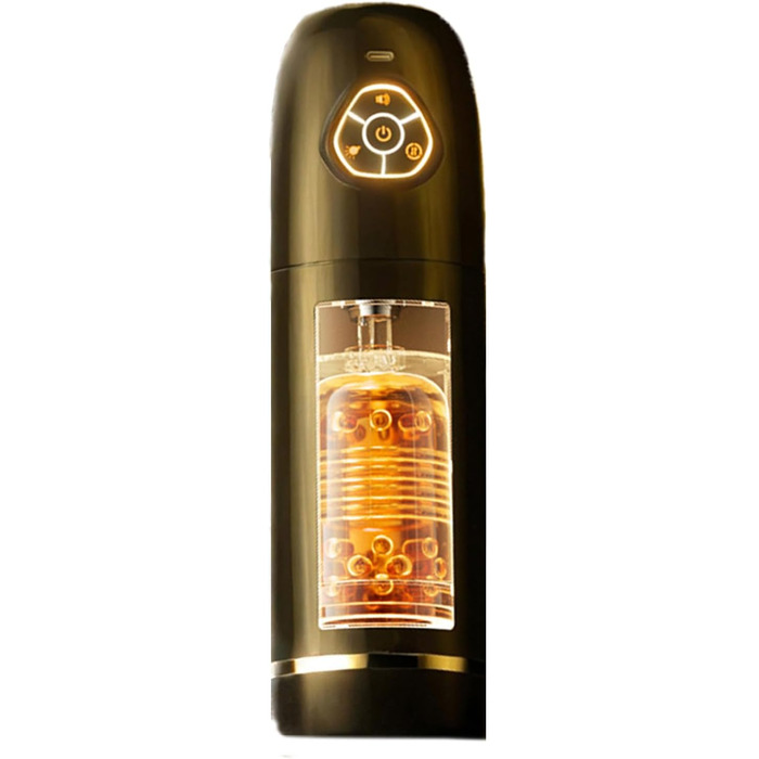 Електричний мастурбатор для чоловіків: насос, вібрація, ковзання, обертання та виділення рідини. Чорний секс-іграшка