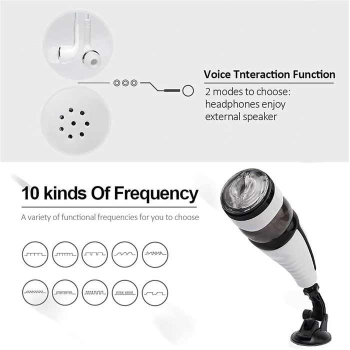 Електричний мастурбатор для чоловіків з 5 телескопічними функціями та 10 режимами вібрації. Автоматичний мастурбатор для чоловіків - секс-іграшка
