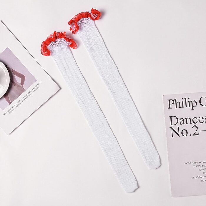 Жіноча мереживна піжама Babydoll з відкритими плечима, червона (XXL)