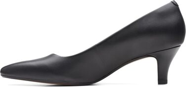 Жіночі туфлі-човники Clarks Linvale Jerica, натуральна чорна шкіра, розмір 42.5 EU (широка колодка)